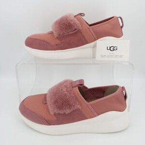 UGG Pico 1101012 Pink Neoprene Suede Sheepskin Sneakers